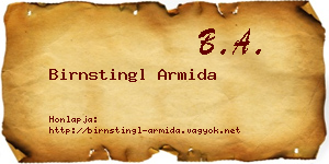 Birnstingl Armida névjegykártya